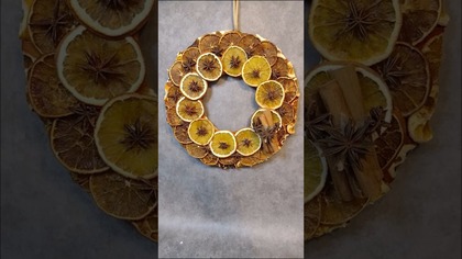 WIANEK Z POMARAŃCZY z kanału @diy_art_ideas #shorts #diy #christmas