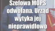 Szefowa MOPS odwołana.  Urząd wytyka jej nieprawidłowości