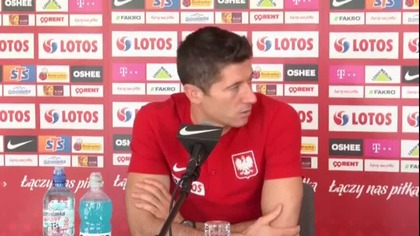 Robert Lewandowski - odpowiada na pytania polskich dziennikarzy.  (09. 10. 2020)