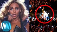 TOP 10 celebrytow ZAATAKOWANYCH na scenie