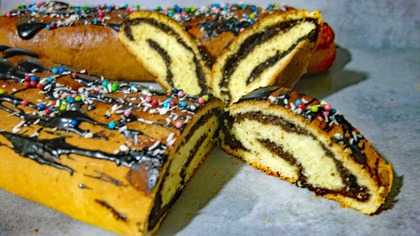 Makowy Zawijas  szybki makowiec z gotowej masy makowej