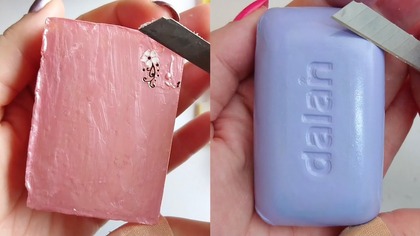 Soap Carving ASMR Relaxing Sounds no talking Satisfying ASMR Video#soapcarving #soapcuttingvideo