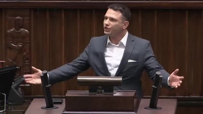 Sławomir Mentzen w Sejmie o komisji śledczej w sprawie Pegasusa (28.11.2023)