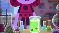 Teenager Ladybird Lu talking to the Secret Bug Formula 2