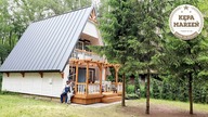 Ep.  22 | Finał metamorfozy domku letniskowego | Budowa kroksztynów, trejaża i balustrady na tarasie