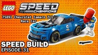 NEW SET 2019 LEGO Speed Champions 75891 Chevrolet Camaro ZL1 Race Car - Speed Build #31