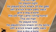 Karaoke for kids - This Old Man fast key +3