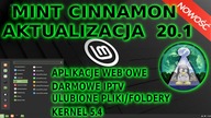 Linux MINT 20. 1 Ulyssa Cinnamon - Aplikacje webowe, Hypnotix IPTV i wiele innych ! LTS do 2025 roku