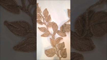 LISTKI Z JUTY z kanału @diy_art_ideas #shorts #diy #wianki