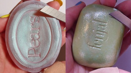 Soap Carving ASMR Relaxing Sounds no talking Satisfying ASMR Video