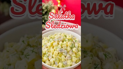 Najlepszy przepis na Wigilię Sałatka śledziowa, którą musisz zrobić! #sałatka #święta #shorts