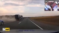 Pościg policji za ciężar&oacute;wką pełną bus&oacute;w  