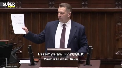 Przemysław Czarnek grzmi w Sejmie do opozycji Was się trzeba bać, bo promujecie zboczenia!
