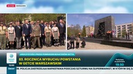 Polsat News - Oddanie hołdu w 83.  rocznicę wybuchu powstania w getcie warszawskim (19. 04. 2026)