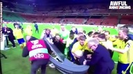 Piłkarze Szwecji celebrują awans na Mistrzostwa Świata