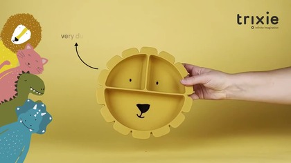 Silikonowy Talerz Trójdzielny z Przyssawką - Paw Trixie Baby