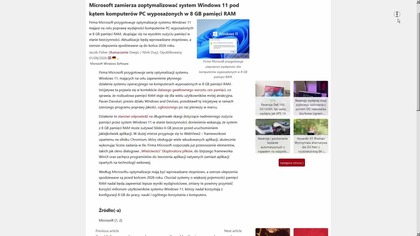 Microsoft optymalizuje Windows 11...  xD