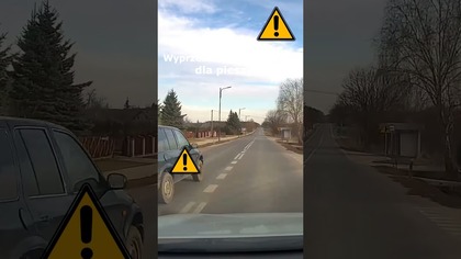 Wyprzedzanie na przejściu dla pieszych #shorts #rikordwidjo