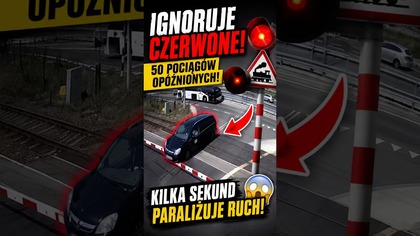 50 pociągów opóźnionych przez jeden błąd.  #PolskieDrogi #PKP #PrzejazdKolejowy #Bezpieczeń