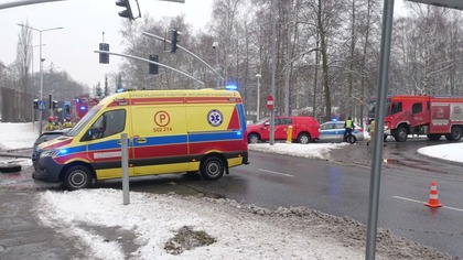 Kolizja na ulicy Grunwaldzkiej