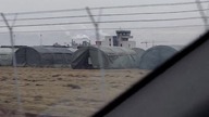 Tymczasowa baza wojskowa na mieleckim lotnisku A temporary military camp at the Mielec airport.