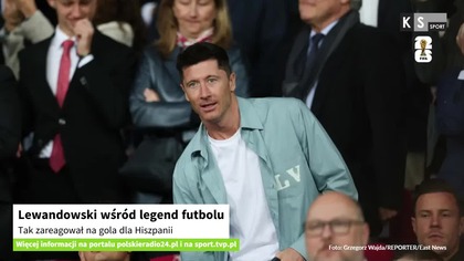 Lewandowski wśród legend futbolu.  Tak zareagował na gola dla Hiszpanii [KS Sport]