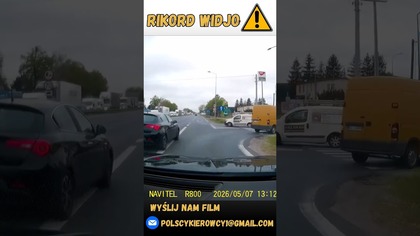 Zajechanie drogi przed MOLEM #shorts #rikordwidjo #polscykierowcy #crash #kierowcy #polska