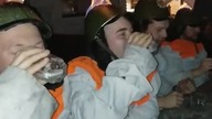 Ognisty drink w barze