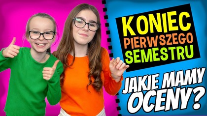 KONIEC PIERWSZEGO SEMESTRU.  JAKIE MAMY OCENY? #fikimikiagatkiimoniki