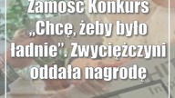 Zamość: Konkurs Chcę, żeby było ładnie.  Zwyciężczyni oddała nagrodę