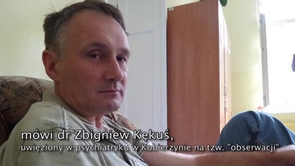 Dr. Zbigniew Kękuś w szpitalu psychiatrycznym w 2015r.