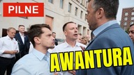 PILNE! Rachoń wyskoczył NA SOLO do Donalda Tuska.  Burda przed wejściem do TVP!