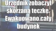 Urzędnik zobaczył skórzaną teczkę.  Ewakuowano cały budynek