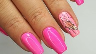 Neon pink / colorful FEATHER / STARDORO