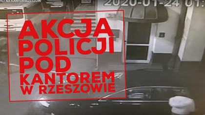 Akcja policji pod kantorem w Rzeszowie