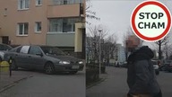 Kolizja na drodze osiedlowej i agresja drogowa #423 Wasze Filmy