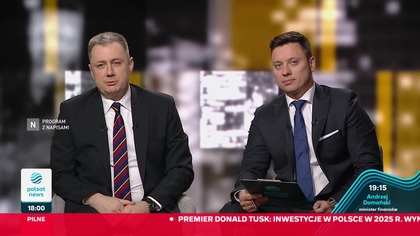 Polsat News - Początek programu publicystycznego "Najważniejsze pytania" (10. 02. 2025)