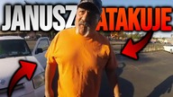 JANUSZ ATAKUJE MOTOCYKLISTĘ! - GŁUPI, AGRESYWNI I SZALENI LUDZIE VS MOTOCYKLIŚCI!