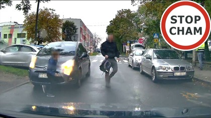 Zablokował drogę bo musiał wysłać dziecko do szkoły...  #2158 Wasze Filmy