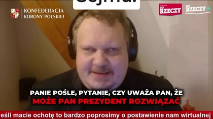 BRAUN NAMAWIA NAWROCKIGO DO SKRÓCENIA KADENCJI SEJMU!