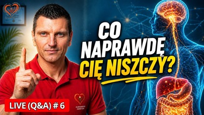 LIVE# 6: Nowotwory, Ból i Jelita - Prawdziwe Przyczyny Chorób (Q&A).  Aleksander Haretski.