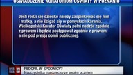 Pedofil w sp&oacute;dnicy