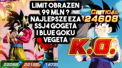 LIMIT OBRAZEN 99 MLN I EZA SSJ4 GOGETA, EZA GODS VEGETA GOKU DBZ DOKKAN BATTLE PL