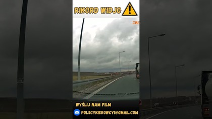 Jazda cysterną na wstecznym na autostradzie #shorts #viral #polscykierowcy #dashcam #polska
