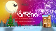 Antena - Zapowiedzi i ident stacji w bożonarodzeniowej oprawie graficznej (06. 12. 2023)