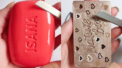 Soap Carving ASMR Relaxing Sounds no talking Satisfying ASMR Video