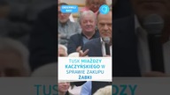 Tusk MIAŻDŻY Kaczyńskiego w sprawie zakupu Żabki #shorts