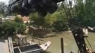 Dźwig nie dał rady z ciężarówką