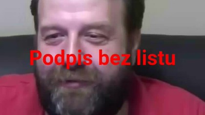 podpis bez listu