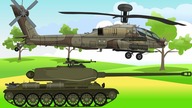 Vehicles & Military Machines, Helicopters, Cars, Tank | Colorful video for Kids | Maszyny Wojskowe #